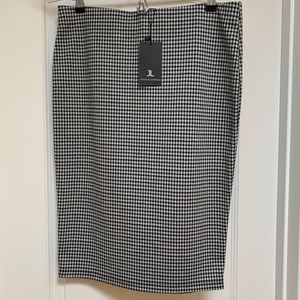 Jules & Leopold Black and White Pencil Skirt